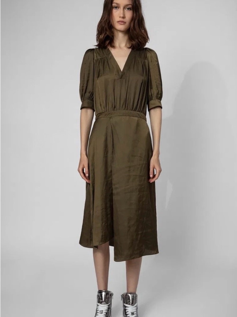 Zadig & Voltaire Ralia Satin Dress Size XS MSRP $498